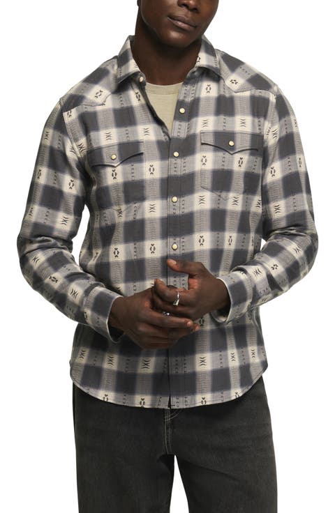 Mesa Plaid Long Sleeve Western Shirt