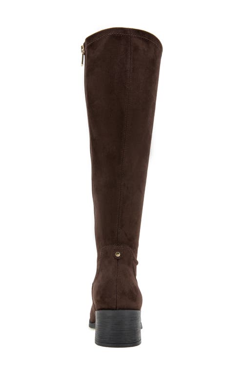 Reaction Kenneth Cole Salt Stretch Knee High Boot In Chocolate