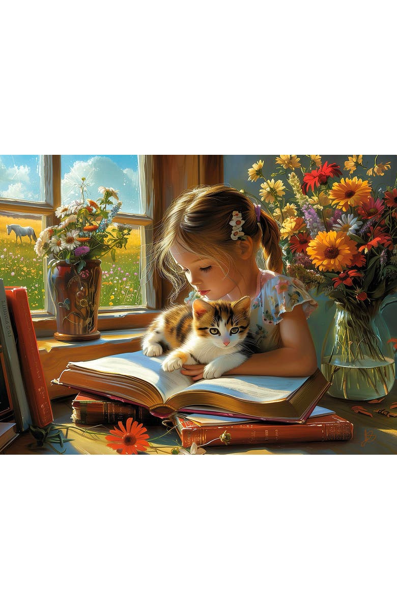 Sunsout Study Buddy 500 piece Jigsaw Puzzle for Adults Large Pieces, Alternate, color, Multicolor