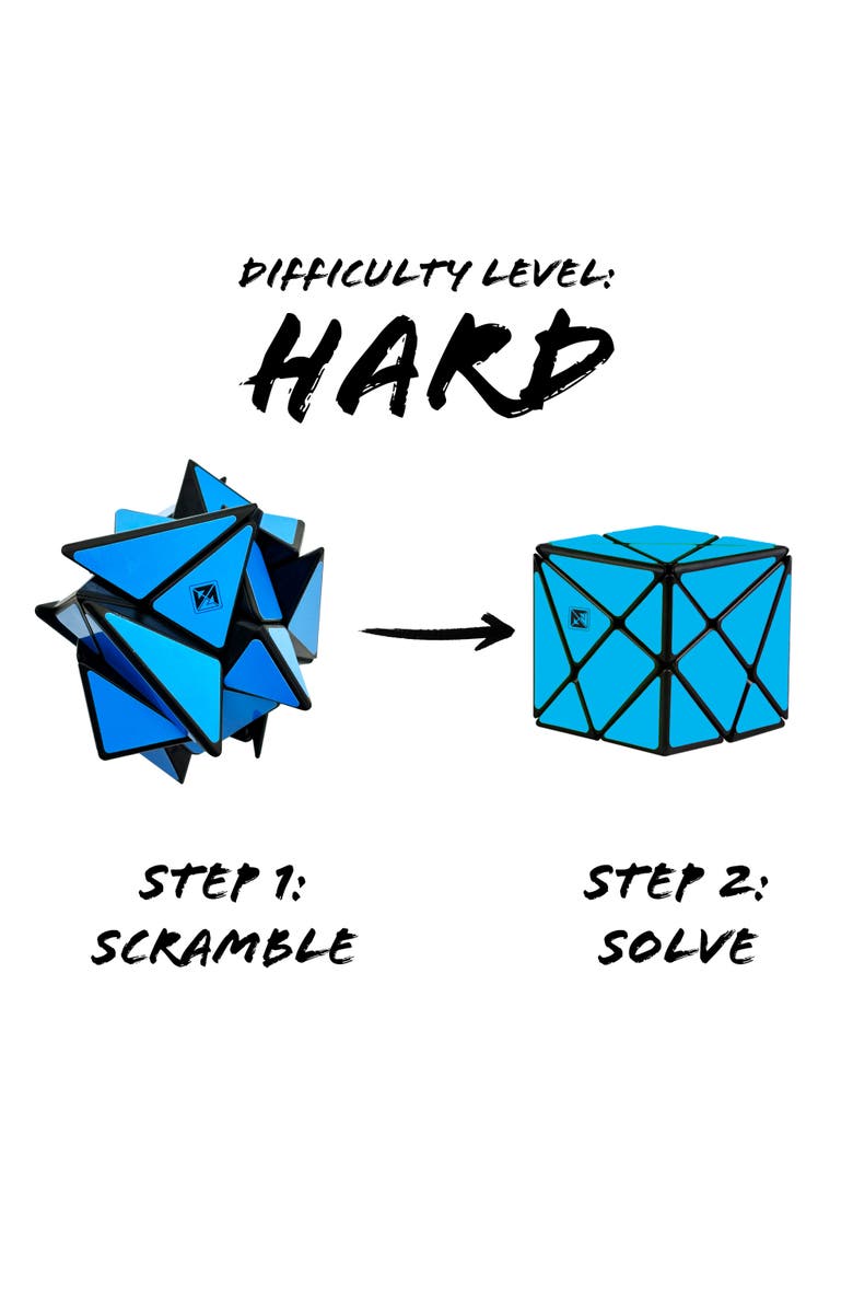 Inverse Stratosfear Twist & Solve Monochromatic Handheld Puzzle, Ages 8+, Alternate, color, Blue