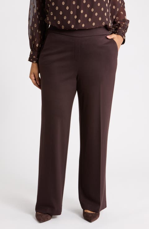 Pull-On Slash Pocket Wide Leg Pants