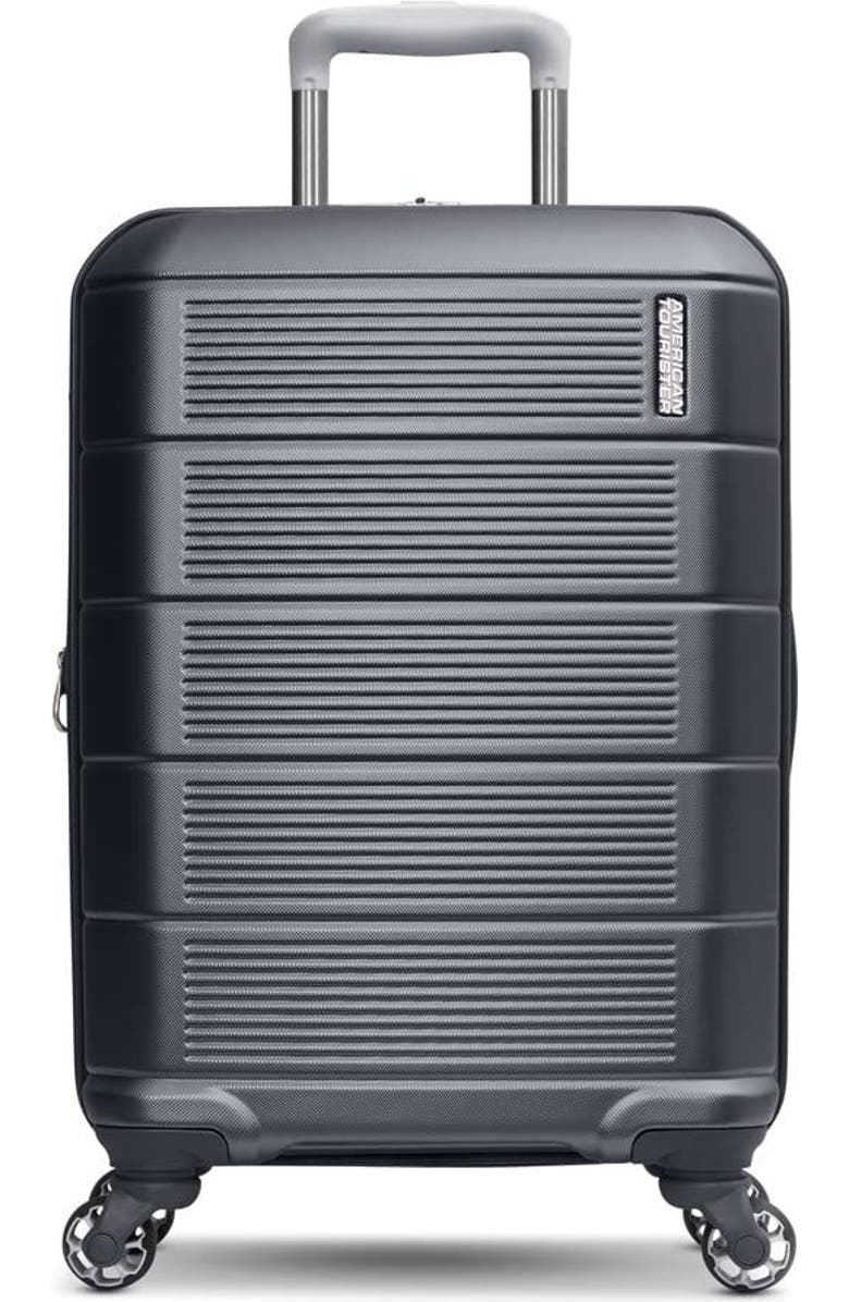 AMERICAN TOURISTER Stratum 2.0 Hardside 20" Spinner Carry On Luggage, Alternate, color, Charcoal