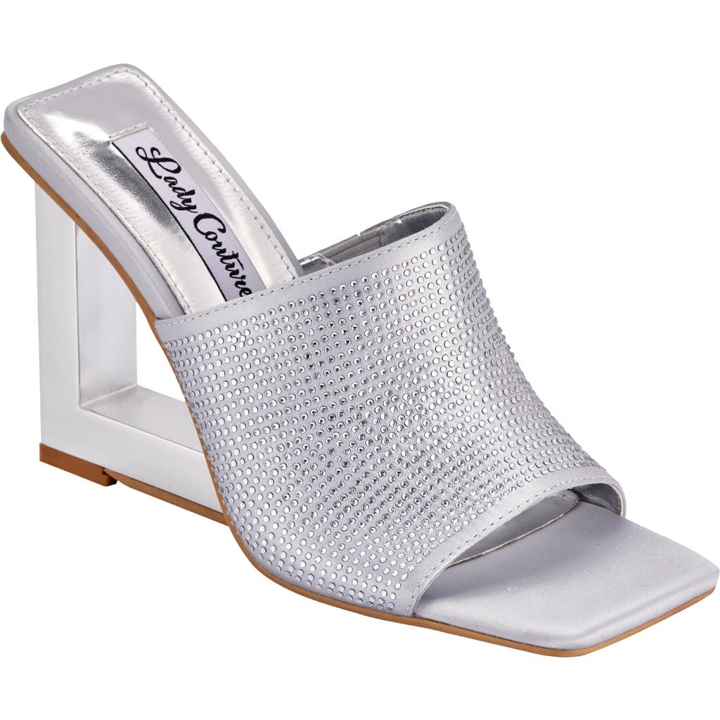 Lady Couture Women's Fuego Wedge Sandals In Silver