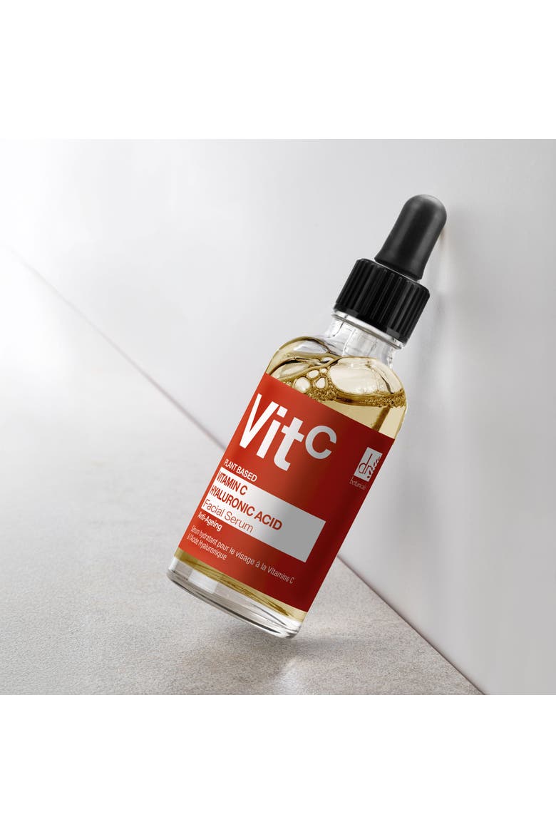 Vitamin C 5% & Hyaluronic Acid 2% Hydrating Facial Serum 30ml for Dryness, Fine Lines & Wrinkles, Alternate, color, White