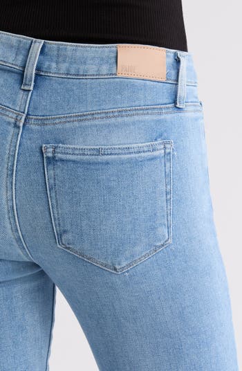 Cindy High Waist Raw Hem Ankle Straight Leg Jeans