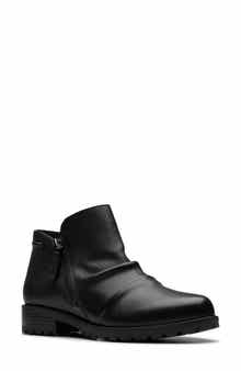 Clarks® Nissini Top Waterproof Leather Ankle Boot