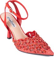 LADY COUTURE Sabrina Pointed Toe Ankle Strap Pump