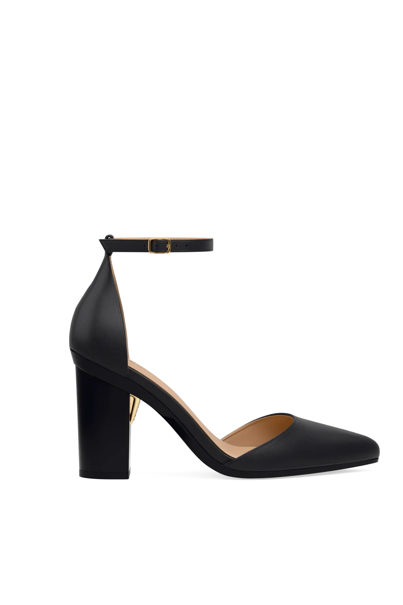 Pashion Footwear The D'Orsay 4" Block Convertible Heel, Alternate, color, Coal Leather