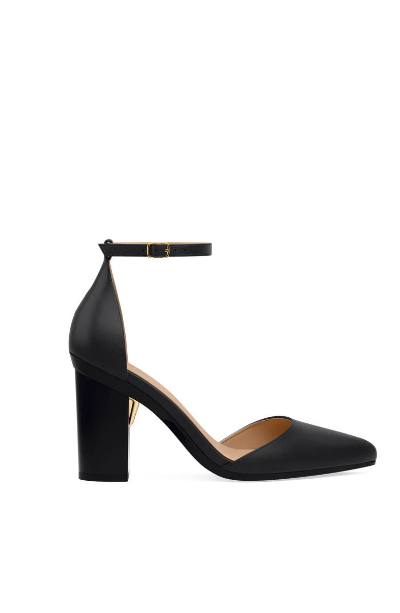Pashion Footwear The D'Orsay 4" Block Convertible Heel, Alternate, color, Coal Leather