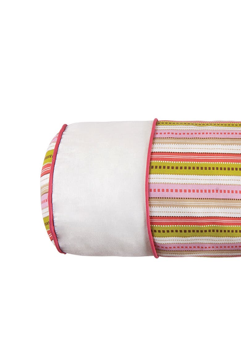 Laney Pieced Pillow, 6" x 20", Alternate, color, Pink
