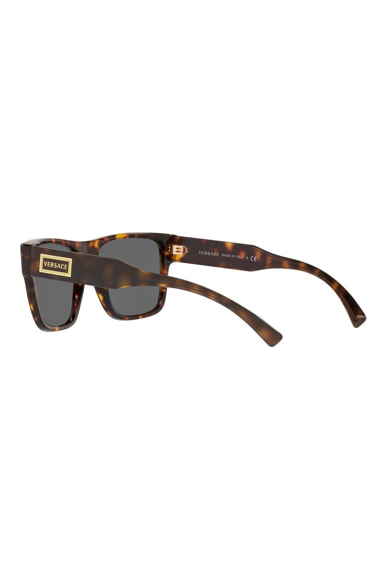56mm Flat Top Sunglasses, Alternate, color, HAVANA/ GREY