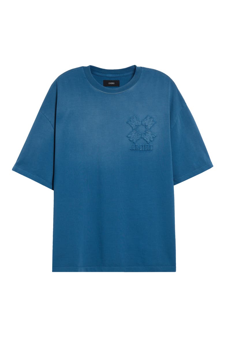 Oversize MA Quad Appliqué T-Shirt, Alternate, color, DARK INDIGO