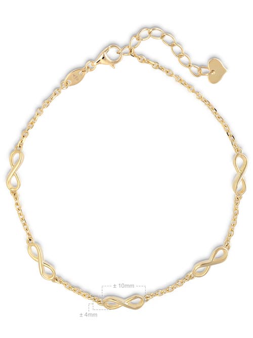 Devata Infinity Five-charm Chain Bracelet In Gold