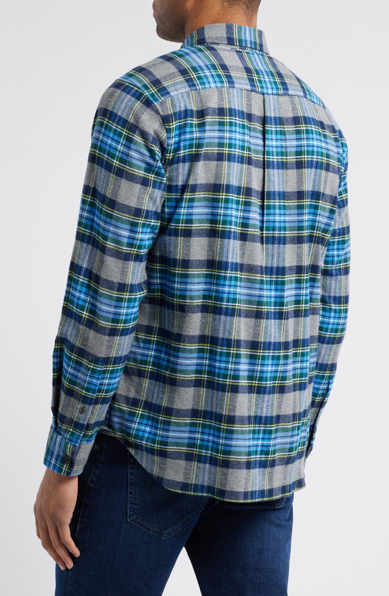 vineyard vines Plaid Stretch Flannel Button-Down Shirt, Alternate, color, 