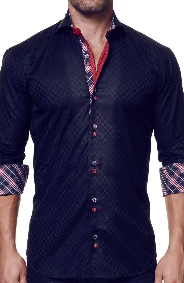Maceoo Mini Panam Square Button-Up Shirt, Main, color,