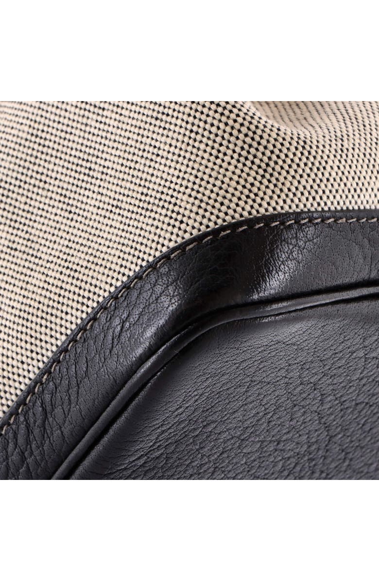 Pre-Owned Hermes Garden Party Tote Toile and Leather 36, Alternate, color, Noir