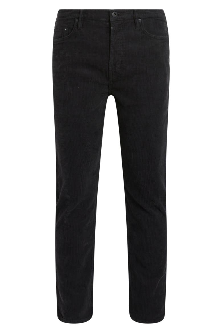 Jack Crop Tapered Corduroy Jeans, Alternate, color, WASHED BLACK