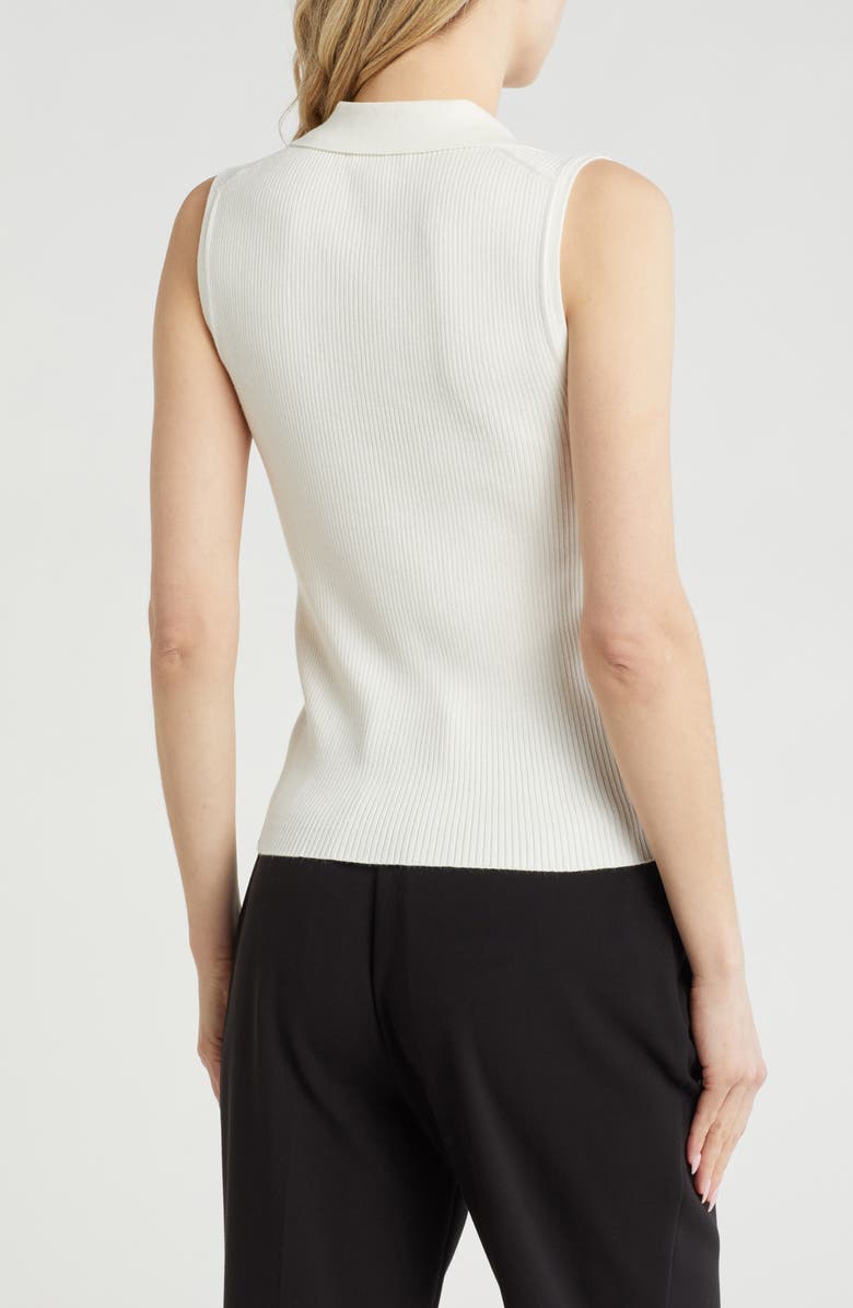 Calvin Klein Sleeveless Johnny Collar Rib Polo, Alternate, color,