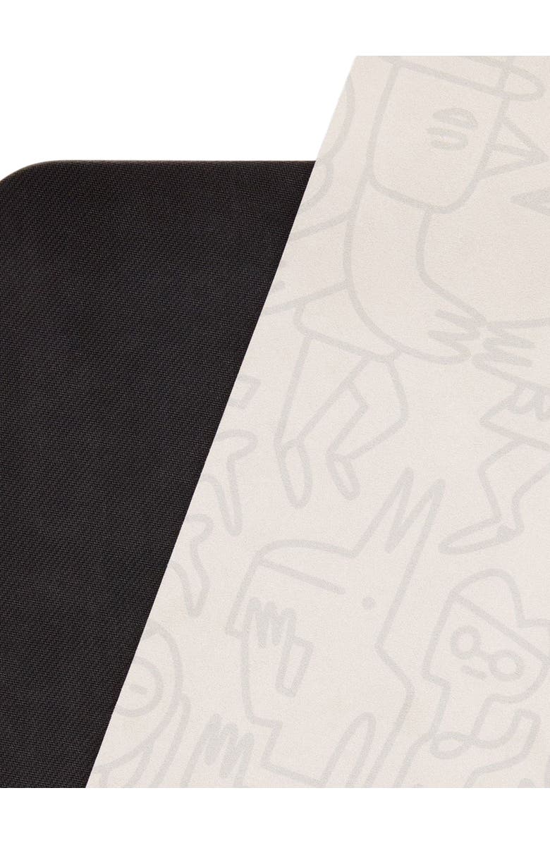 WeGym Suede Mat, Alternate, color, Stone Graffiti