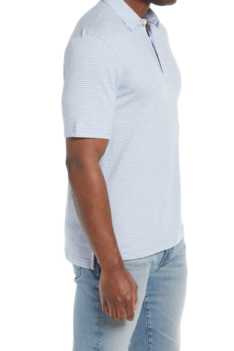 Isle Stripe Short Sleeve Polo, Alternate, color, DUNE STRIPE BLUE