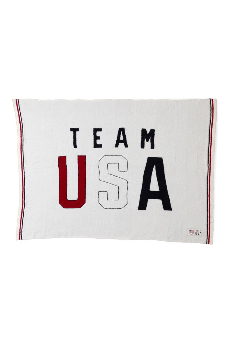 CozyChic® Team USA Throw Blanket, Main, color, PEARL MULTI