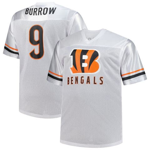 Men's Fanatics Joe Burrow White Cincinnati Bengals Big & Tall V-Neck Fashion Jersey