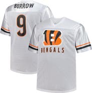 FANATICS Men's Fanatics Joe Burrow White Cincinnati Bengals Big & Tall V-Neck Fashion Jersey