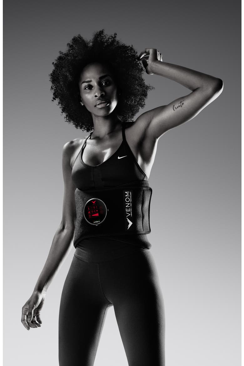 Venom Back Heat & Vibration Wrap, Alternate, color, BLACK