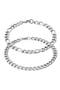Men's Tarnish Resistant Set of 2 Chain Bracelets