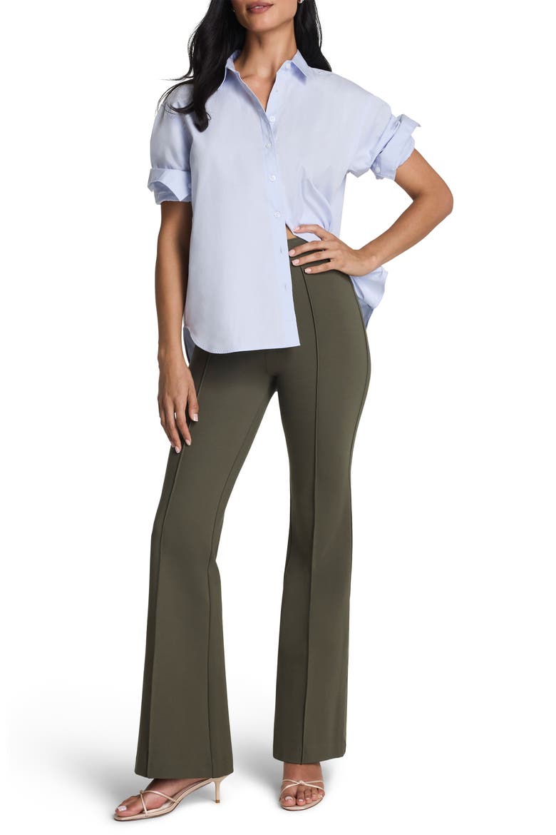 SPANXsmooth™ PerfectFit Ponte Flare Pants, Alternate, color, DARK PINE