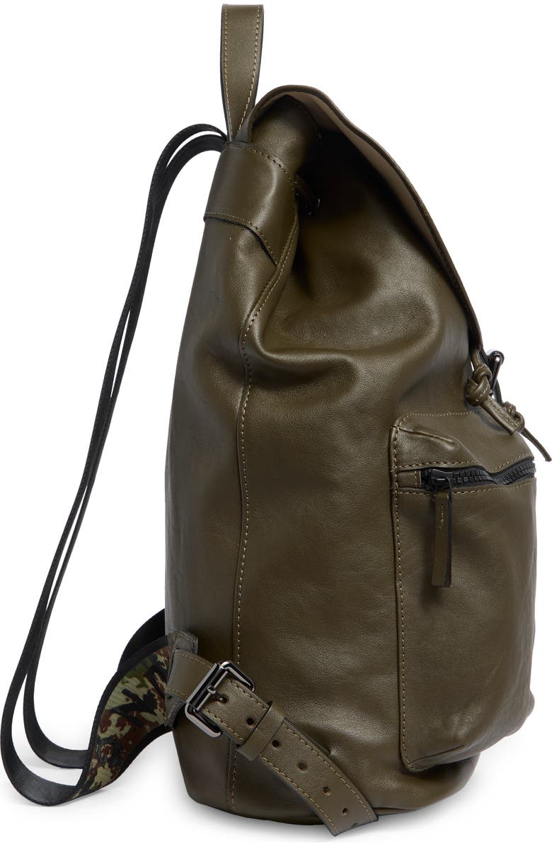 Longchamp Signature 3D Leather Backpack, Alternate, color, Terra