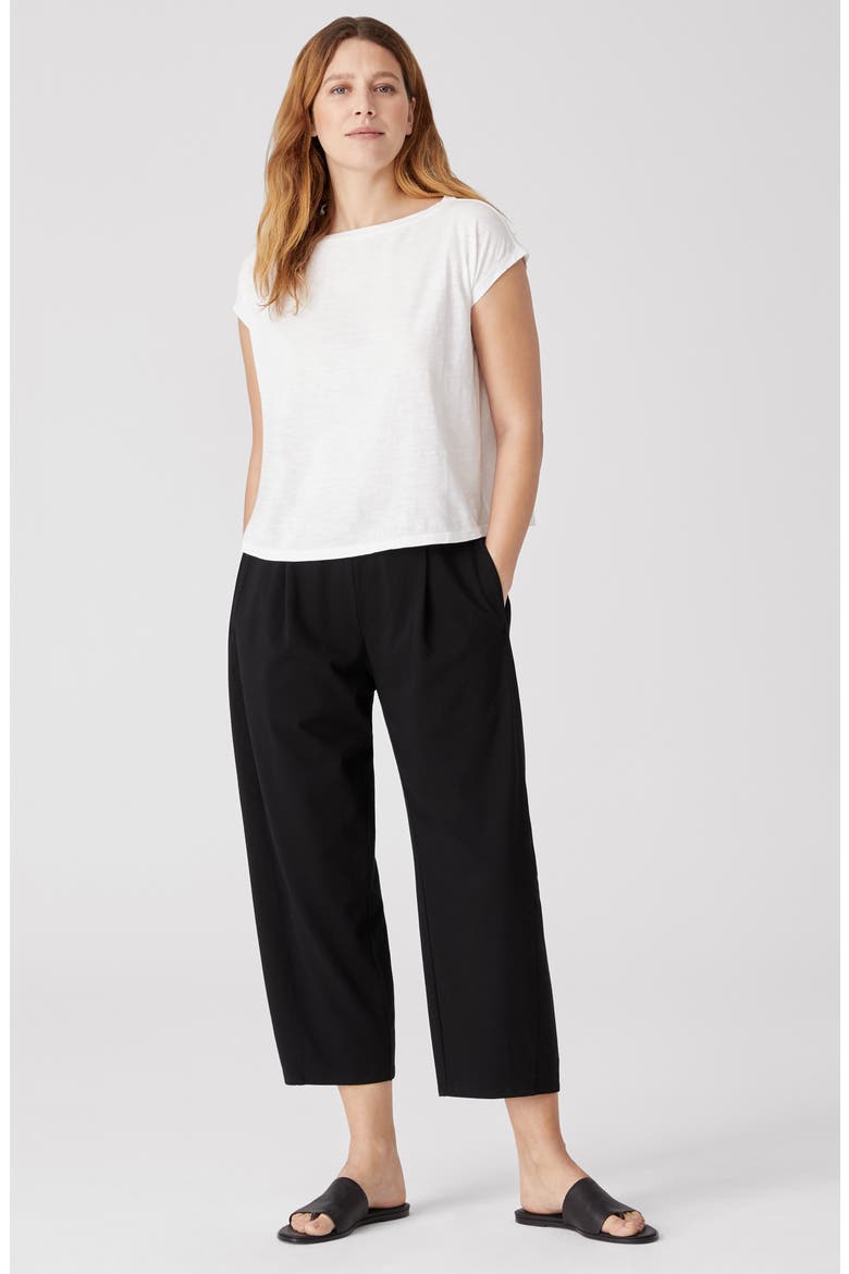 Crop Lantern Pants, Alternate, color, BLACK