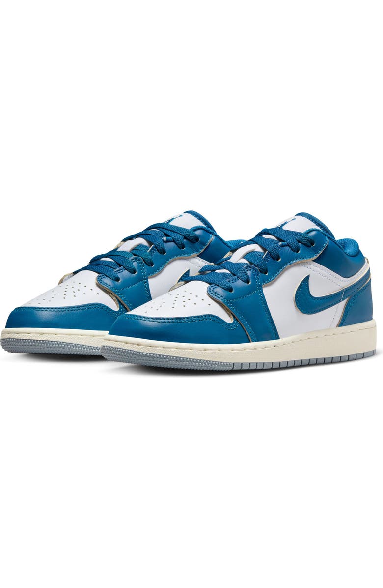 Jordan Air Jordan 1 Low Sneaker, Main, color, White/Industrial Blue