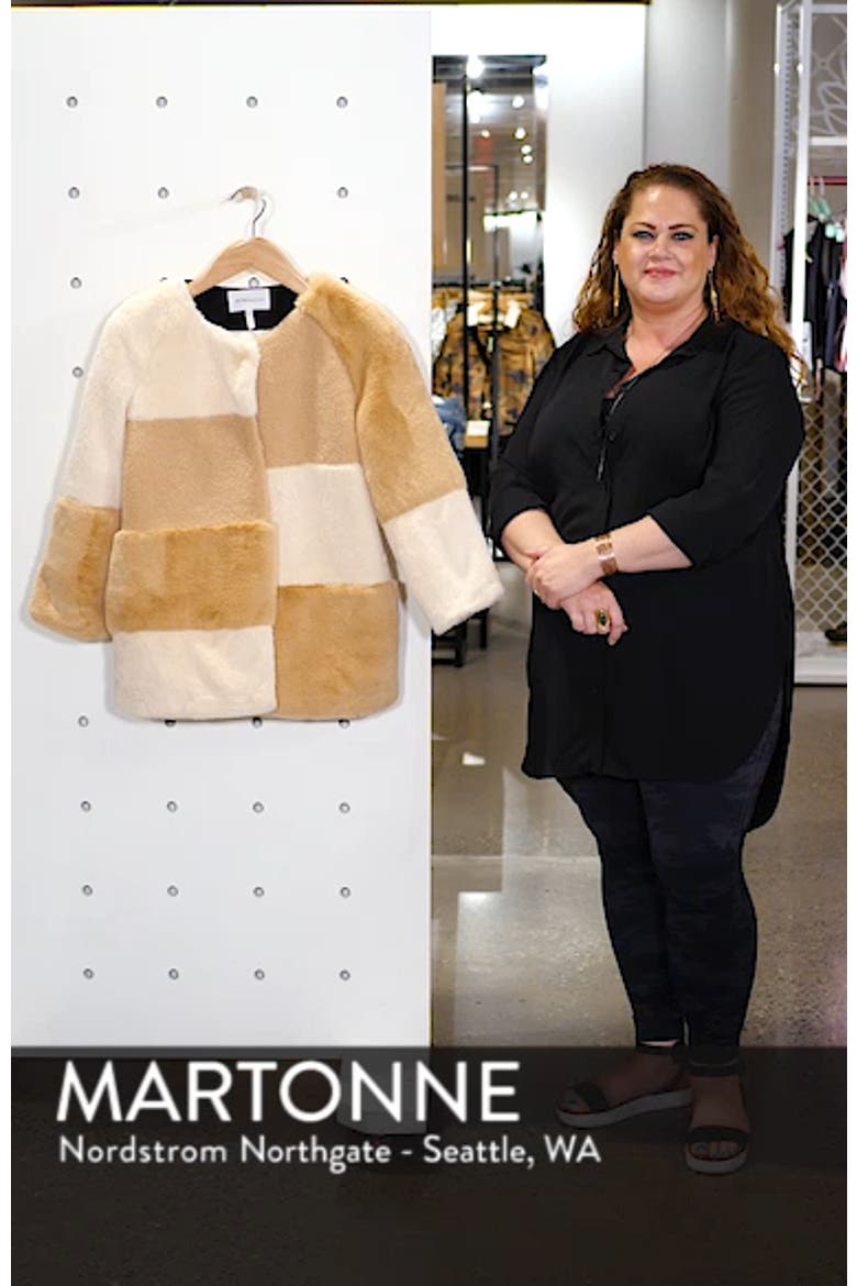 Patchwork Faux Fur Jacket video