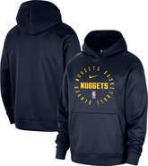 Nike Men's Nike Navy Denver Nuggets 2024/25 Spotlight On-Court Practice Performance Pullover Hoodie