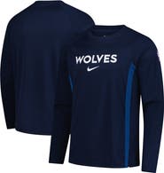 Nike Men's Nike Navy Minnesota Timberwolves 2025/26 Authentic Pre-Game Legend Dri-FIT Long Sleeve Shooting Shirt