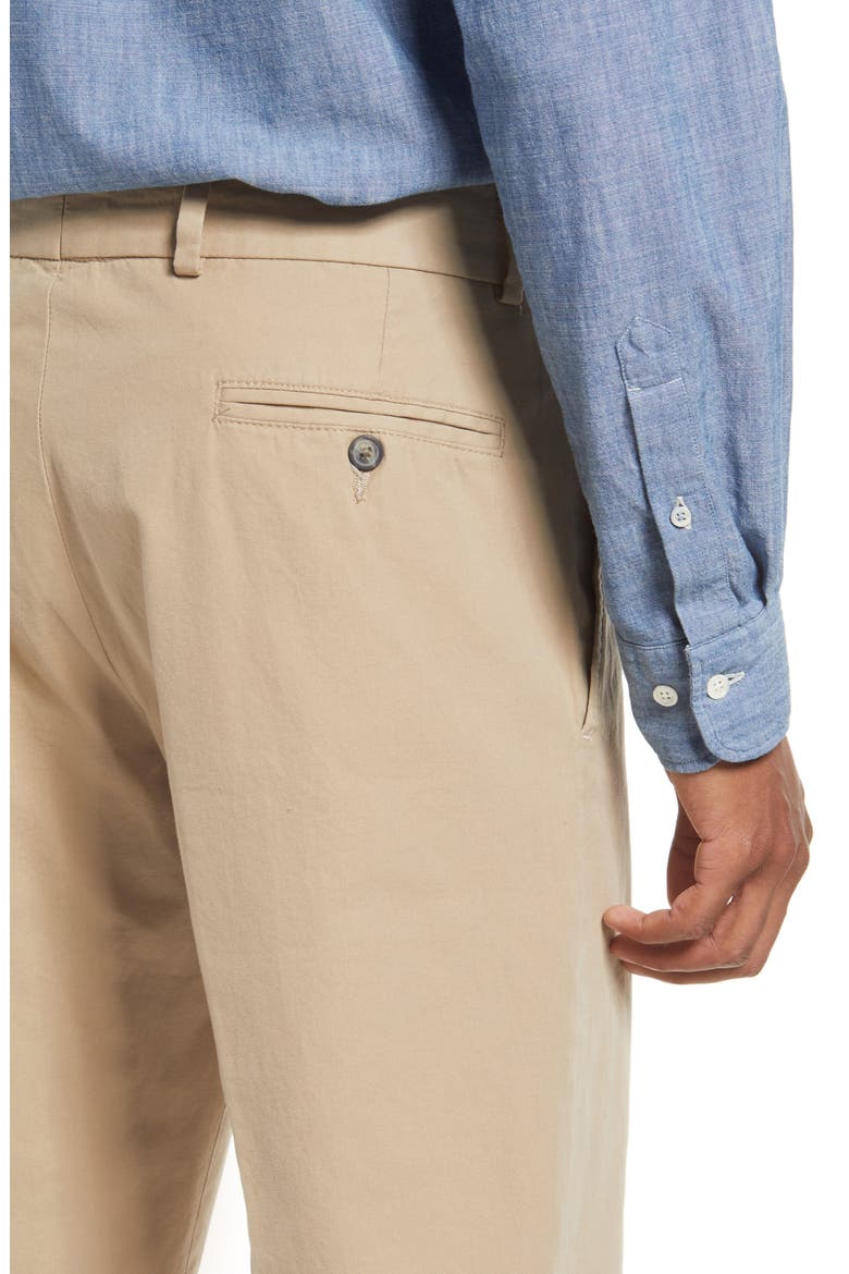 Charleston Khakis Flat Front Chino Pants, Alternate, color, KHAKI