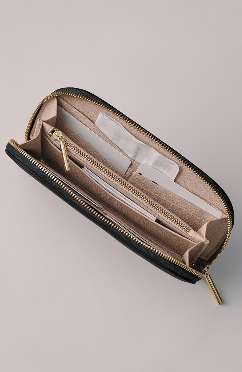 Cuyana Curved Leather Wallet, Alternate, color,