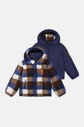 Deux par Deux Reversible Fleece Hooded Mid-Season Jacket