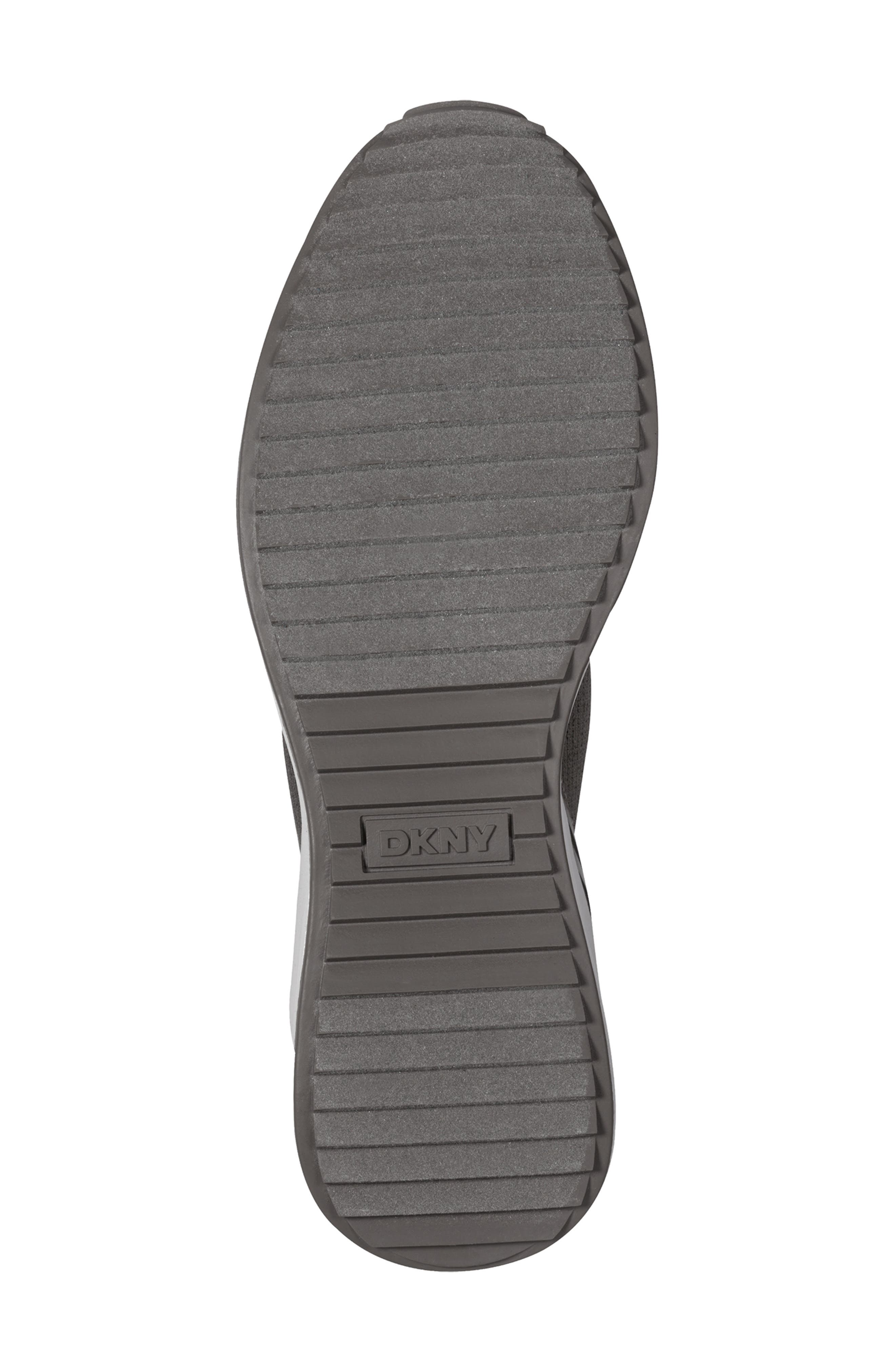 DKNY Keeva Knit Wedge Sneaker, Alternate, color, Morel