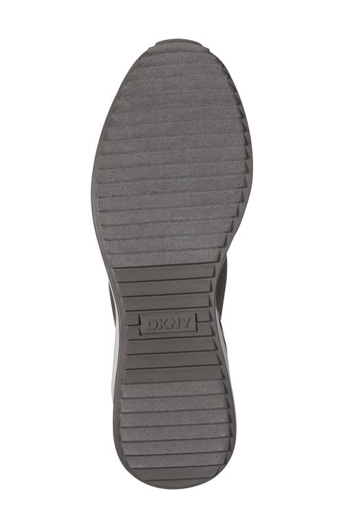 Dkny Keeva Knit Wedge Sneaker In Brown