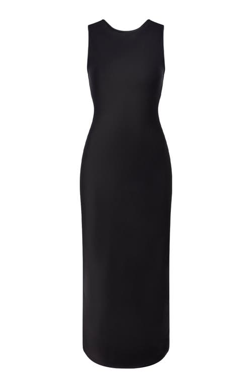 Another Tomorrow Cowl Back Sheath In Black