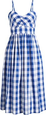 LAYERED WITH LOVE Treeza Gingham Midi Sundress