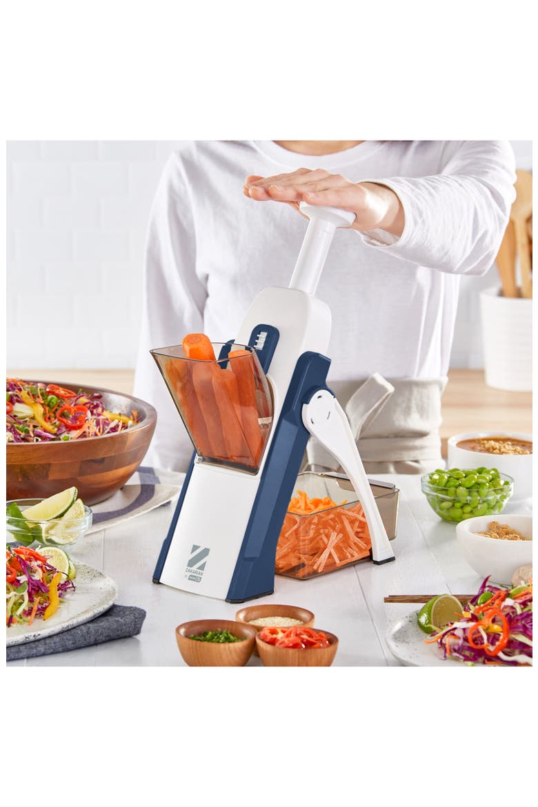 Zakarian by Dash Safe Slice Mandoline, Alternate, color, ZAKARIAN BLUE