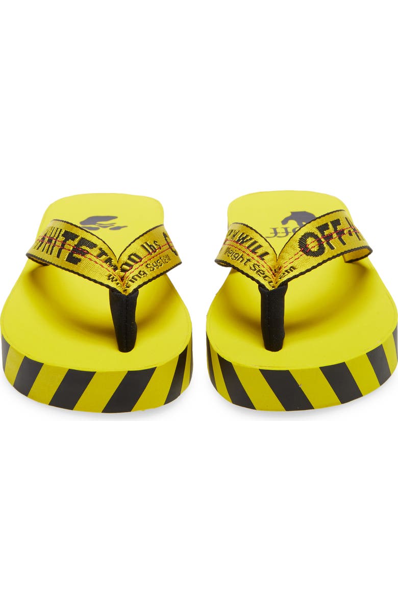 Off-White Industrial Logo Platform Flip Flop, Alternate, color,