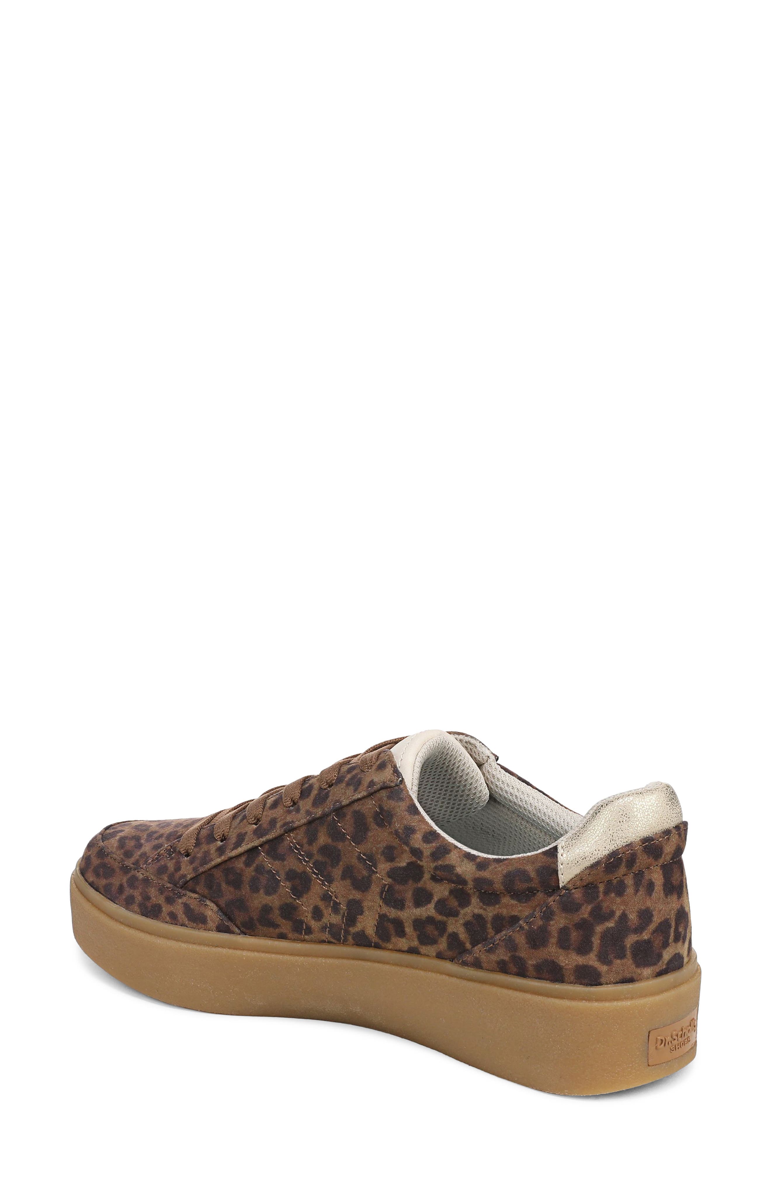 Madison Lace Platform Sneaker, Alternate, color, BROWN LEOPARD PRINT MICROSUEDE