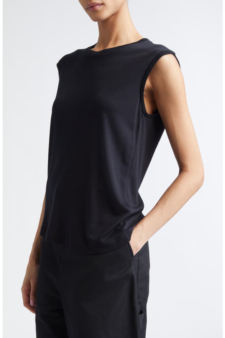 Oliver Modal & Cashmere Tank, Alternate, color, BLACK