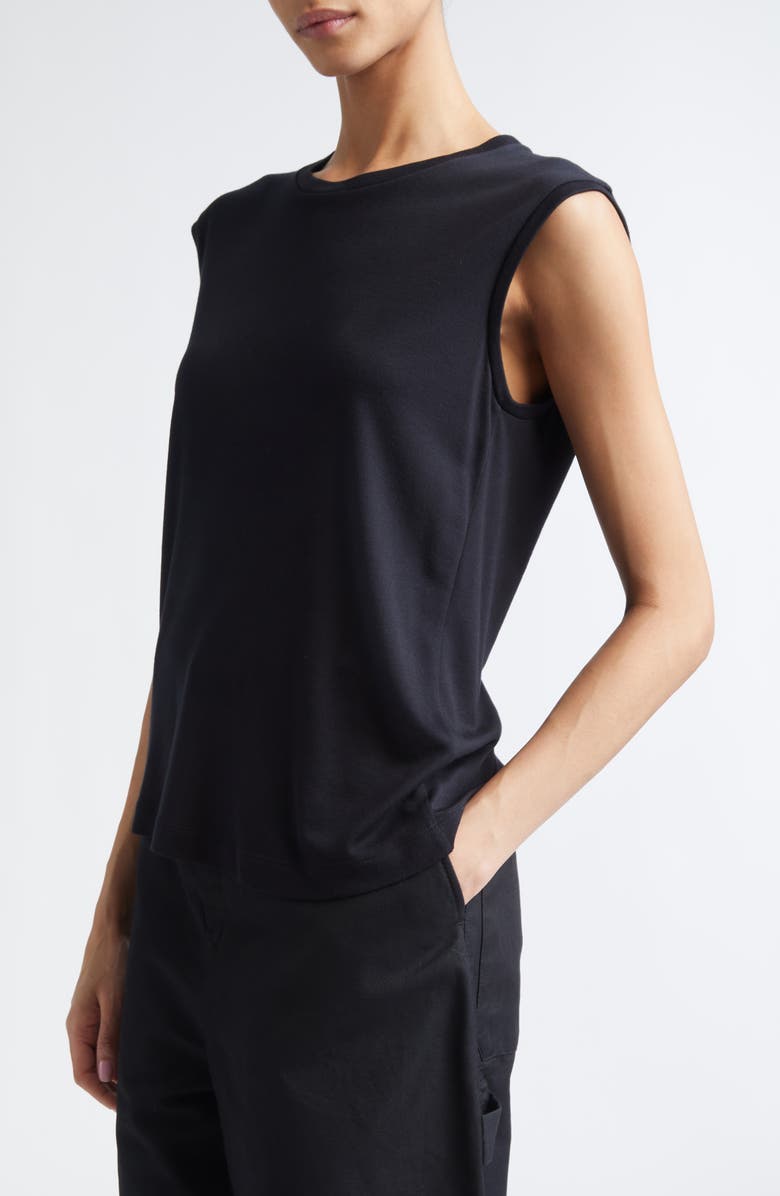 PARTOW Oliver Modal & Cashmere Tank, Alternate, color, Black