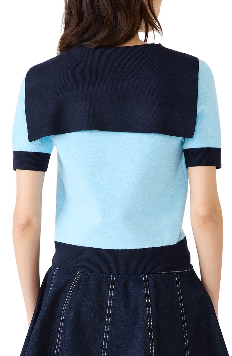 Steve Madden Aden Crop Sailor Sweater, Alternate, color, 