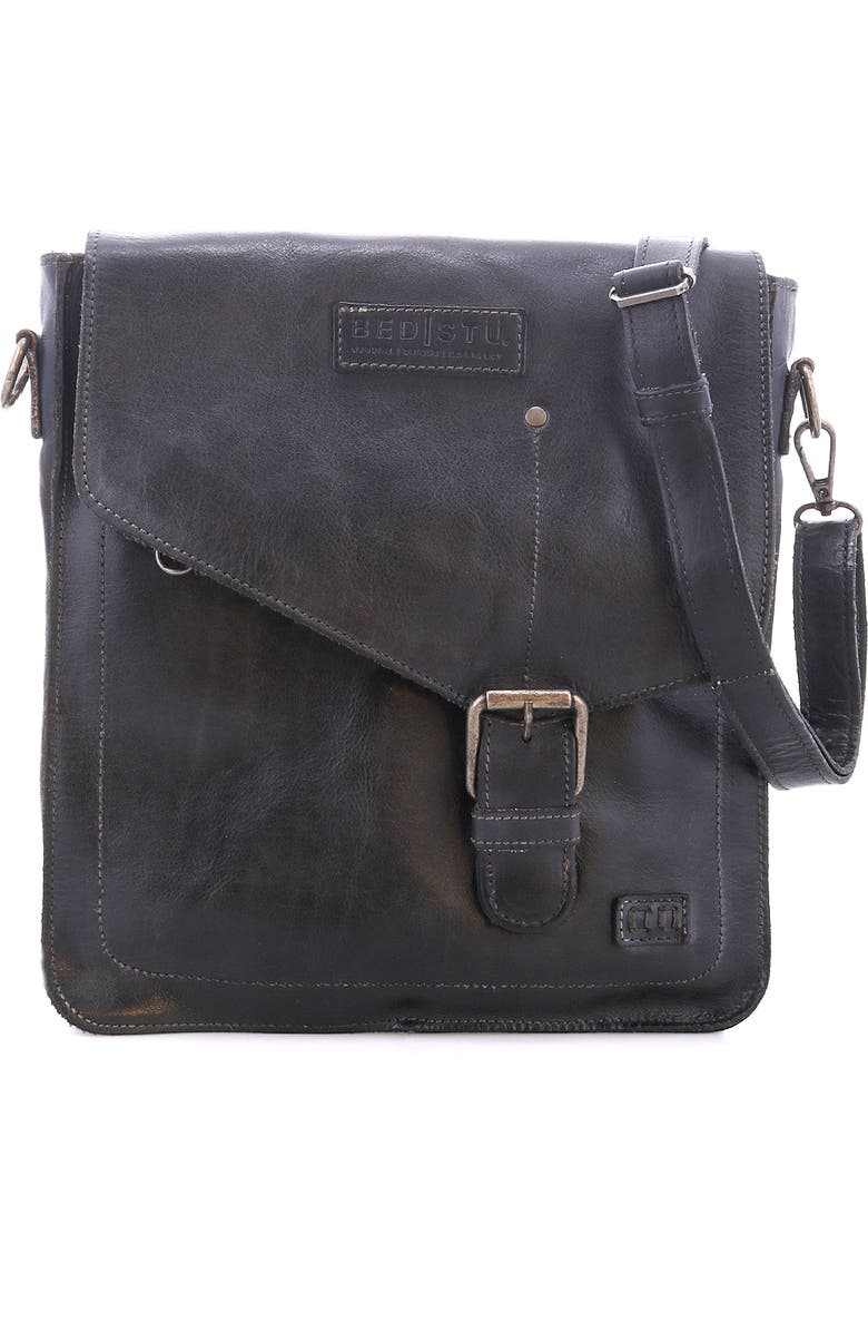 Bed Stu Venice Beach Handbag, Main, color, Black Rustic